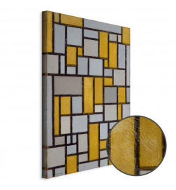 Canvas Print - Piet Mondrian – Composition with grid 25