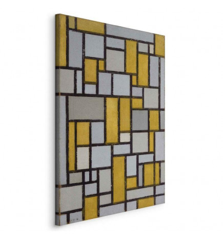 Canvas Print - Piet Mondrian – Composition with grid 25