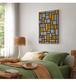 Canvas Print - Piet Mondrian – Composition with grid 25