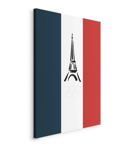 Taulu - French Flag With Graphic Eiffel Tower