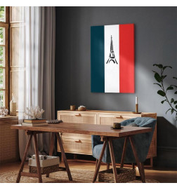 Taulu - French Flag With Graphic Eiffel Tower