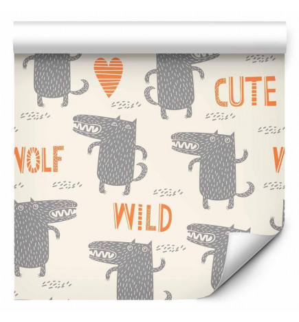 Tappezzeria murale - Cute Wolf