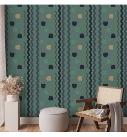 Tapisserie murale - Mint Wave