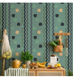 Tapisserie murale - Mint Wave