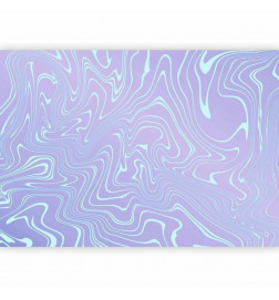 Mural de parede - Sea Abstraction - Intriguing Composition of Wavy Shapes in Shades of Blue