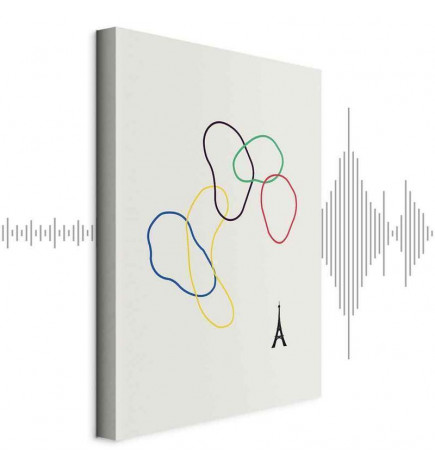 Tablou - Colorful Rings - Digital Graphics - Minimalism