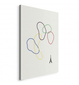 Tablou - Colorful Rings - Digital Graphics - Minimalism