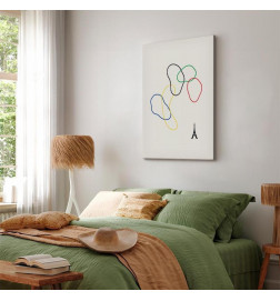 Canvas Print - Colorful Rings - Digital Graphics - Minimalism