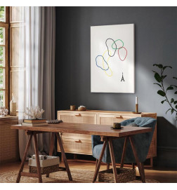 Tablou - Colorful Rings - Digital Graphics - Minimalism