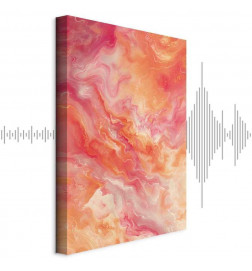 Tablou - Fiery Colors - Dynamic Shapes in Colors of Fire and Pink