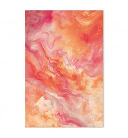 Leinwandbild - Fiery Colors - Dynamic Shapes in Colors of Fire and Pink