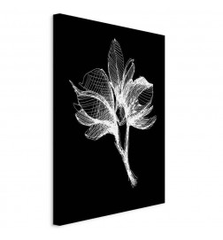 Schilderij - Night Flower (1 Part) Vertical