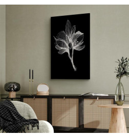 Schilderij - Night Flower (1 Part) Vertical