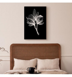 Schilderij - Night Flower (1 Part) Vertical