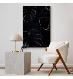 Leinwandbild - Galactic Monstera (1 Part) Vertical