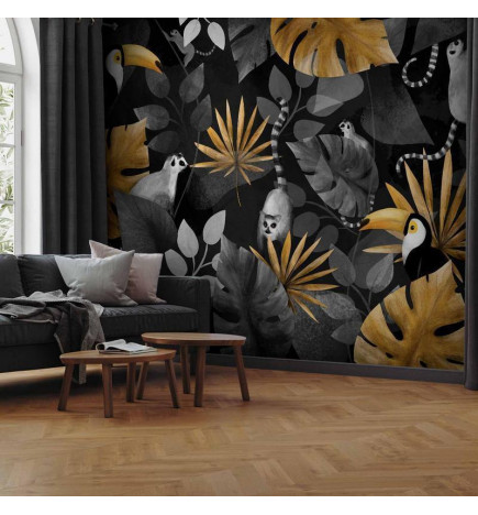 Wall Mural - Happy lemurs