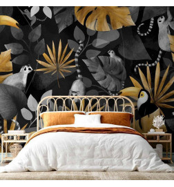 Wall Mural - Happy lemurs