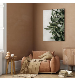 Schilderij - Christmas Mistletoe (1 Part) Vertical