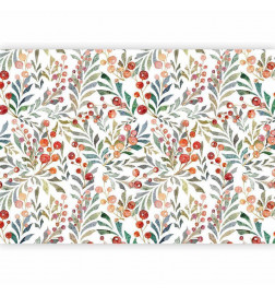 Fototapetti - Leaves of Red Berries