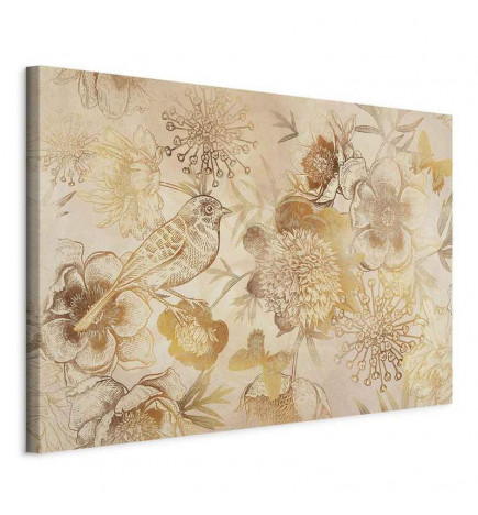 Canvas Print - Golden Mosaic of Nature (1 Part) Wide