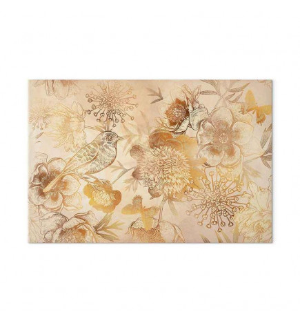 Canvas Print - Golden Mosaic of Nature (1 Part) Wide