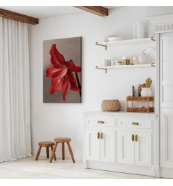 Quadro - Red Flower (1 Part) Vertical