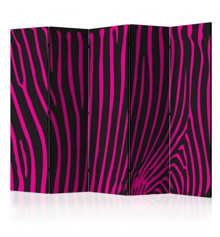 172,00 €Paravent 5 volets - Zebra pattern (violet) II [Room Dividers]