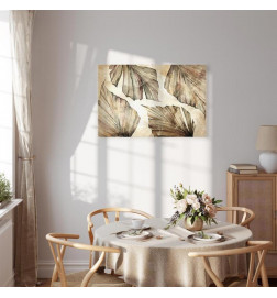 Schilderij - Autumn Leaves (1 Part) Wide