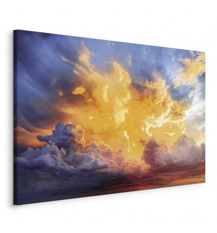 Cuadro - Beautiful Sunset - Clouds in Warm Shades