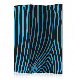 Paravent 3 volets - Zebra pattern (turquoise) [Room Dividers]