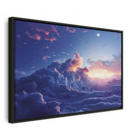 Paveikslas - Night Concert in the Mountains: Clouds Illuminated by the Last Rays of the Sun