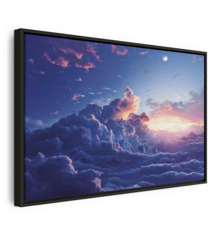 Quadro - Night Concert in the Mountains: Clouds Illuminated by the Last Rays of the Sun