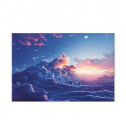 Cuadro - Night Concert in the Mountains: Clouds Illuminated by the Last Rays of the Sun