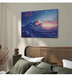 Tableau - Night Concert in the Mountains: Clouds Illuminated by the Last Rays of the Sun