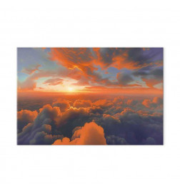 Seinapilt - When Dawn Tickles the Clouds: A Spectacle of Colors on the Morning Sky