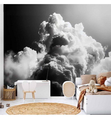 Carta da parati - Clouds Like from Dreams: Let the Sun Illuminate Your Day – A Visual Feast