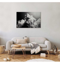 Leinwandbild - Clouds Like from Dreams: Let the Sun Illuminate Your Day – A Visual Feast