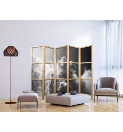 Japanese Room Divider - Extraordinary Phenomenon: The Sun Illuminating Dark Clouds