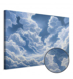 Tableau - Blue Sky Breaking Through White Fluffy Clouds