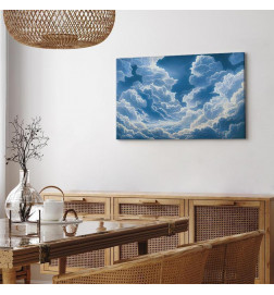 Tableau - Blue Sky Breaking Through White Fluffy Clouds