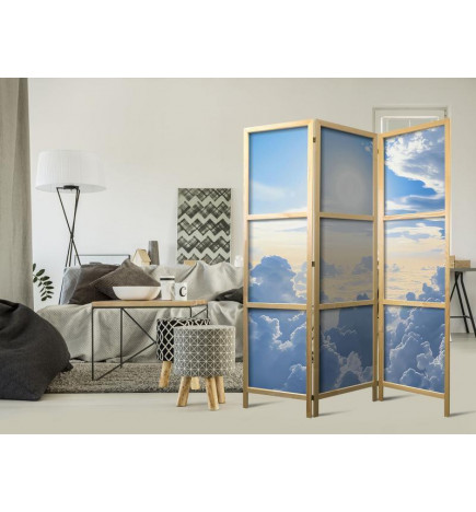 Japanischer Paravent - Symphony of Light: Sun and Clouds Collaborating on a Beautiful Sky