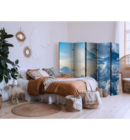 Room Divider - Symphony of Light: The Sun and Clouds Coordinating in a Beautiful Sky