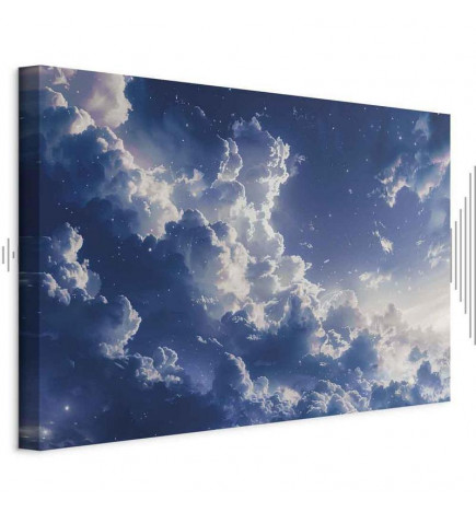 Canvas Print - Starry Clouds and Delicate Light Over a Corner of the Sky
