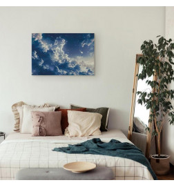 Slika - Starry Clouds and Delicate Light Over a Corner of the Sky