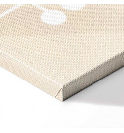 Quadro - Morning in the Meadow - Various Pastel Plants on a Beige Background