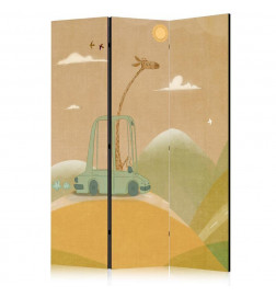 Pertvara - Dreamy Traveler - Giraffe Driving a Car on a Beautiful Sunny Day