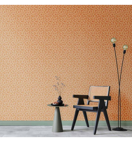 Tapisserie murale - Tiny Dots - optimistic pattern in peach colors