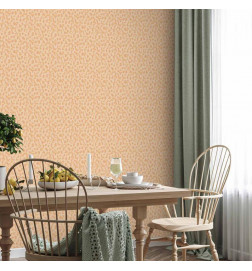 Tapeet - Tiny Dots - optimistic pattern in peach colors