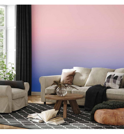 Fototapeta - Pink Dawn - Gradient Background from Pink to Cool Blue