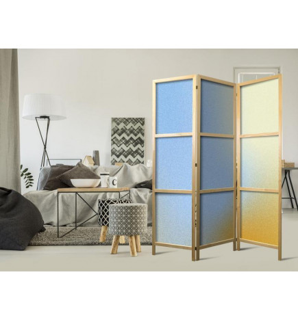 Japanese Room Divider - Energetic Gradient - Gradient Composition in Vibrant Colors